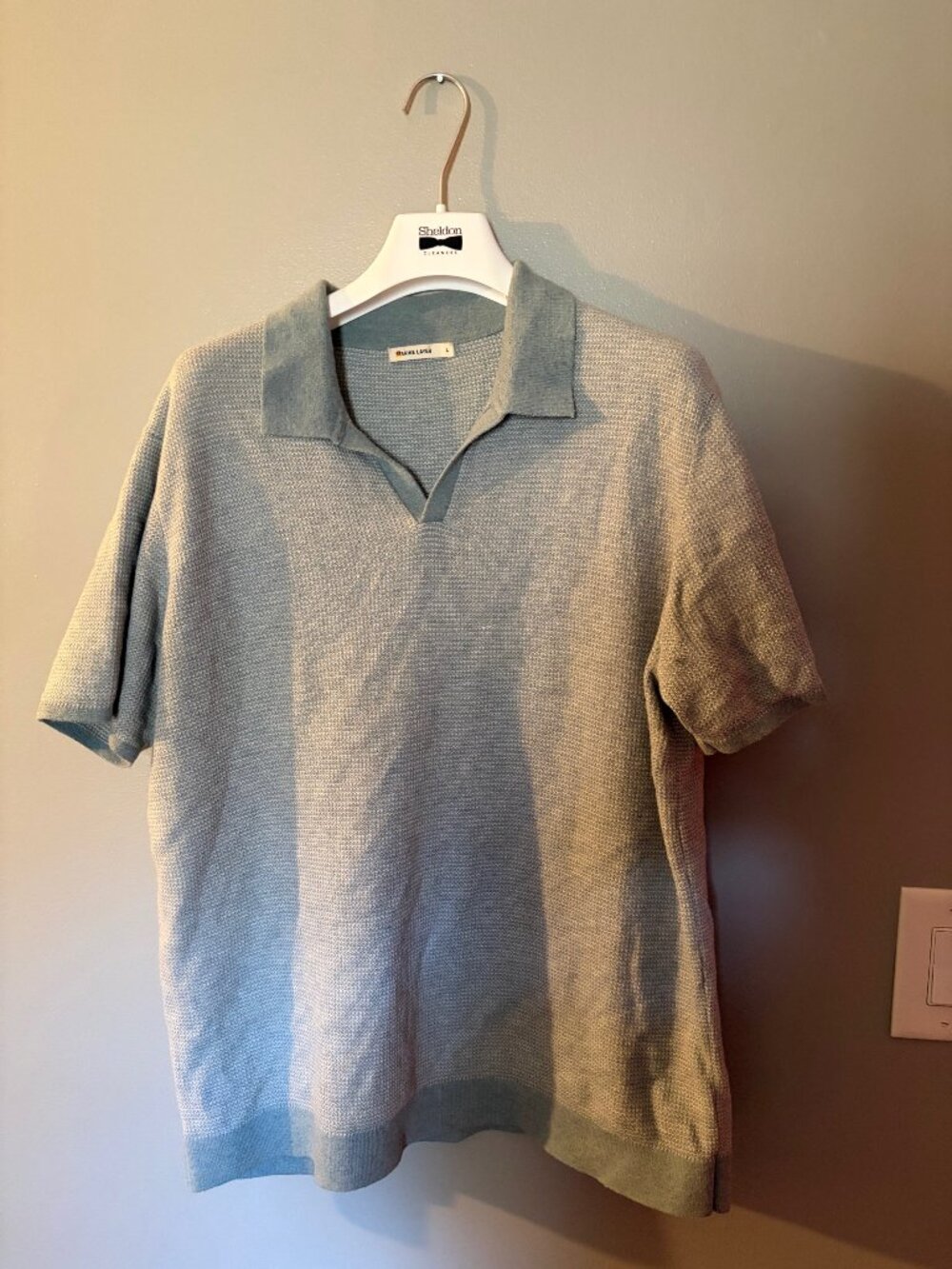 Marine Layer Polo Shirt – Blue (Men’s L)